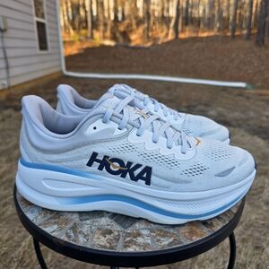 Hoka Bondi 9 1162011 SSTC Cosmic Grey Running Shoes Sneakers Men's Size 11.5 D